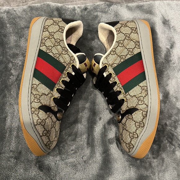 GUCCI | Stripes Monogram Blended Fabrics Street Style Leather Logo - Picture 4 of 7